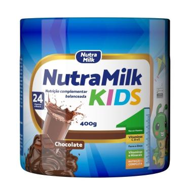 Imagem de NutraMilk Kids Suplemento alimentar infantil em pó sem glúten 400g Rico em Vitaminas e Minerais-Unissex