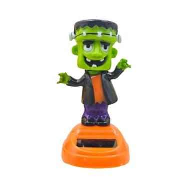 Imagem de Enfeite De Carro De Halloween Com Crânio, Decoração Criativa Com Cabeç