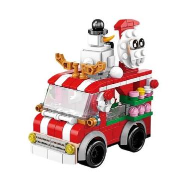 Imagem de Conjunto De Blocos De Montar HUIQIBAO 6 Em 1: Casa De Neve, Árvore De 
