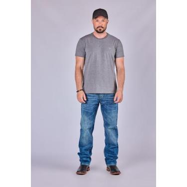 Imagem de Camiseta Masculina Manga Curta Basic Color All Hunter, P, Mescla escur