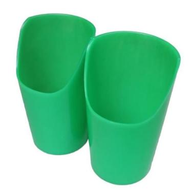 Imagem de Kit com 2 Copos Recortados Large Flexi Cup Ark Therapeutic, Verde