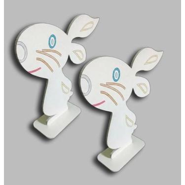 Imagem de Coelhinho De Páscoa Decoração de Páscoa feito com Mdf De 3mm Pintado A