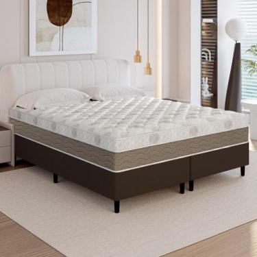 Imagem de Cama Box Queen 158cm Molas Ensacadas Genebra Plus Umaflex Base 2Cen, B