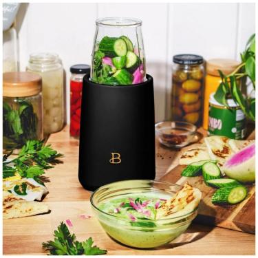 Imagem de Liquidificador pessoal 12 peças Beautiful by Drew Barrymore 240W preto fosco 110V