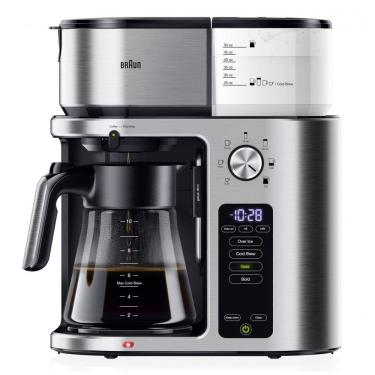 Imagem de Cafeteira Braun MultiServe Plus 10 Copos Aço Inox KF9270SI 120V 1600W Programável Gelad...