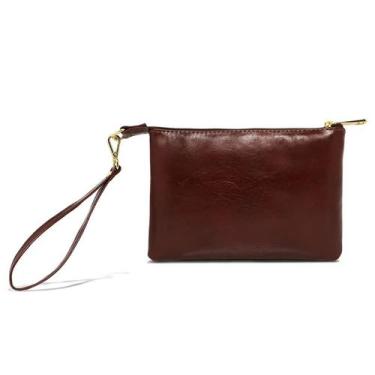 Imagem de Clutch de Couro Nanda - Relicário, Marsala