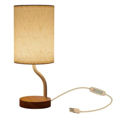 Imagem de Abajur Leitura 3 Tons LED Minimalista Luminaria USB Iluminaçao Regulavel Cabeceira Decoraçao Escritorio Quarto Sala