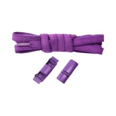 Imagem de Cadarços Magnéticos Sem Laço, Elásticos E Planos De Borracha Para Têni