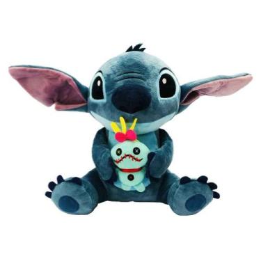 Imagem de Pelúcia Disney Angel Boneco Stitch E Scrump Infantil 33cm - Fun Divirt