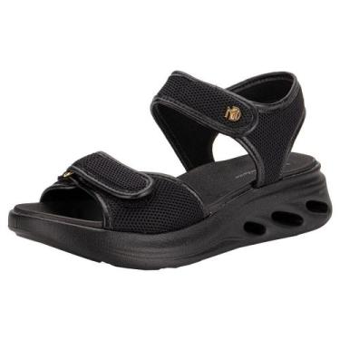 Imagem de Sandália feminina flat modare 7210103, Preto, 37