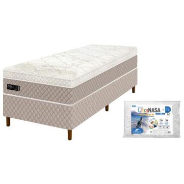 Imagem de Cama Box (Box + Colchão) Solteiro Umaflex de Molas - Ensacadas 56cm Ve