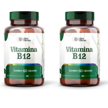 Imagem de Vitamina B12 500mg - 60 Cápsulas  Cianocobalamina  Suporte para Energi