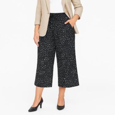 Imagem de Calça Feminina Plus Size Viscose 2 Bolsos Estilo Pantalona Tamanho:G2C