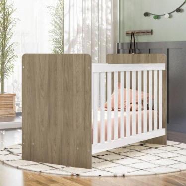 Imagem de Berço Mini Cama 2 Em 1 Labirinto Rústico Branco - MÓVEIS HENN