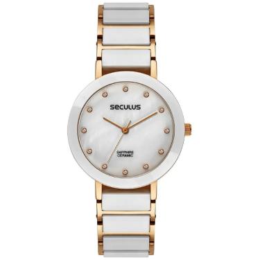 Imagem de Relógio Seculus 77228LPSVRQ3 Feminino 23mm Cerâmica-Feminino