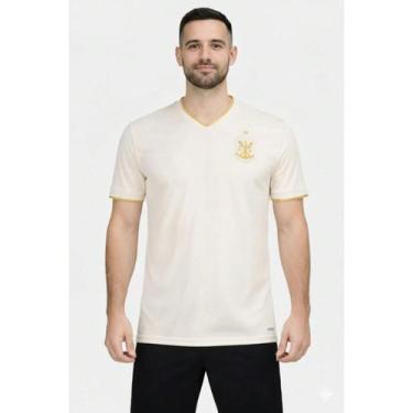 Imagem de Camisa Fla Masculina Torcedor Oficial 25/26 - Mengo, Dourado, GG