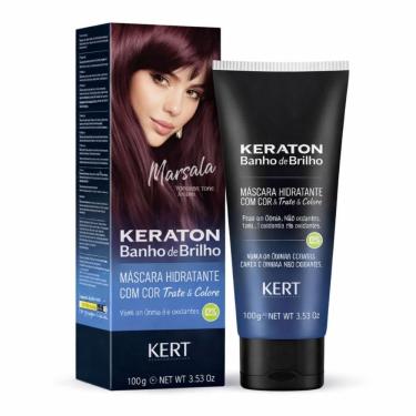 Imagem de Tonalizante Kert Keraton Banho de Brilho Marsala Vermelho Terroso 100g