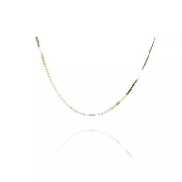 Imagem de Choker Floratta Joias de Fita Folheado a Ouro 18k Banhado em 34cm Extensor 7 e 5cm Dour...