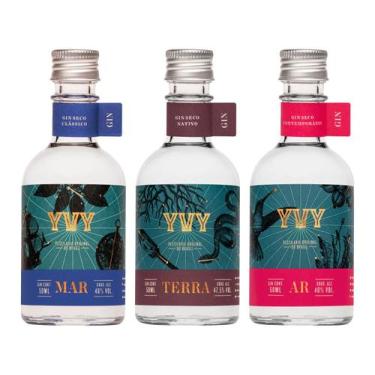 Imagem de Gin Yvy Premium Trilogia 3 Unidades - 50ml Cada, Premium, 150ml