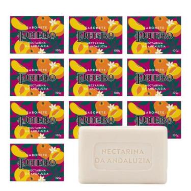 Imagem de Kit 10 Sabonete Phebo Granado Nectarina da Andaluzia Glicerina Vegetal