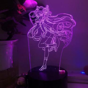 Imagem de Luz noturna LED 3D Plants vs Zombies Hu Taos que muda de cor - yiweisa