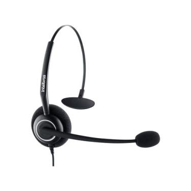 Imagem de Headset Para Telefone Intelbras Chs55 Rj9 Telemarketing, Preto