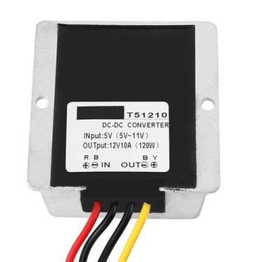 Imagem de Conversor Step Up DC-DC 5V a 12V 10A Fonte de alimentação Boost de 120