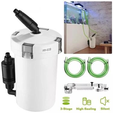 Imagem de Filtro Externo Canister Newpet HW603B 400L h para Aquários 220v