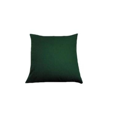 Imagem de Capas Almofadas 45x45 Tecido Veludo Cores Lisas Nallu Decor, Verde esc