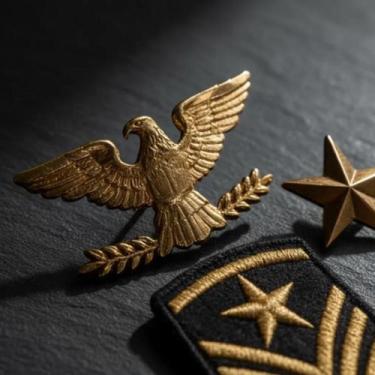Imagem de Broche Abotoadura Militar Forças Armadas - 3 Pçs Festas Eventos - Brox
