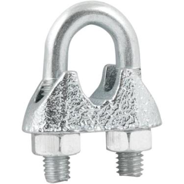 Imagem de Clips Para Cabo De Aço 1/4" - 6,35 Mm Galvanizado - Pacote Com 15 Peça