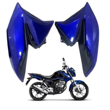 Imagem de Asa Aba Tanque Lateral Honda Cg Titan 160 Aleta Azul Twister 2022 2023