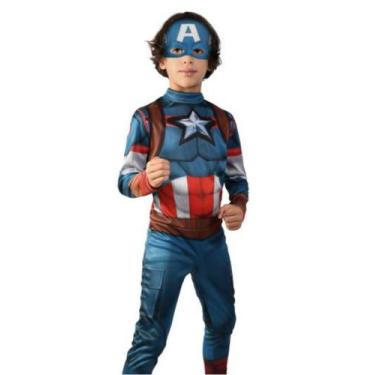 Imagem de Fantasia Infantil Luxo Capitão America Classica Original - Super Magia