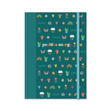 Imagem de Caderneta M Estampada Coisas Boas - Capa Dura e 80 Folhas Decoradas - 