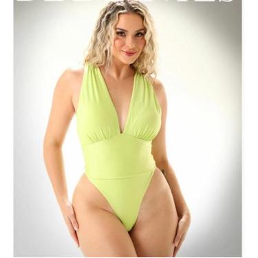 Imagem de Maiô Moda Praia com Tala, Bem cavado da parte frontal -Diamantes Linge