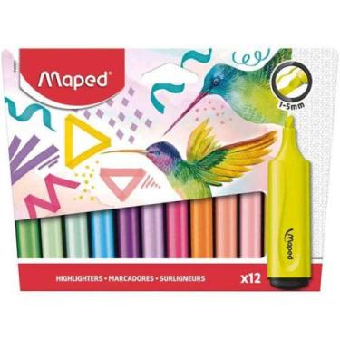 Imagem de Marca-Texto Cores Sortidas c/ 12 unid - Maped