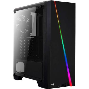 Imagem de Gabinete Gamer Aerocool Cylon LED RGB, ATX, Com Fan, Lateral em Acrili