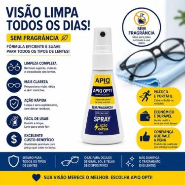 Imagem de Apiq Opti - Limpa Óculos de 30ml - Sem Fragrância - Apiq Quimica