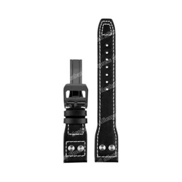 Imagem de Pulseira De Couro Masculina Para Relógio 20mm 21mm 22mm Para IWC Pilot