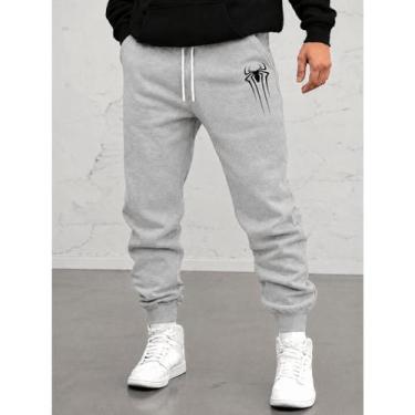 Imagem de Calça De Moletom Estampa Aranha 1399 Moda Esportiva Com Elástico Com B