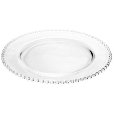 Imagem de Sousplat Wolff De Cristal Pearl Redondo para Mesa Posta 32cm Incolor A