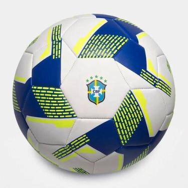 Imagem de Bola De Campo Futebol Atlas Azul Marinho E Amarelo Uhlsport