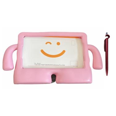 Imagem de Capa Infantil Anti queda Emborrachada Boneco para tablet Samsung A8 T290/T295 + Caneta Touch