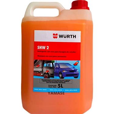 Imagem de Shampoo Automotivo Com Cera SHW2 Wurth - 5L