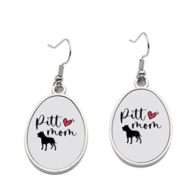 Imagem de Brinco Pitt Mom – Brincos pendurados para meninas – Presente de festa de aniversário dos namorados, Metal, Sem pedras preciosas