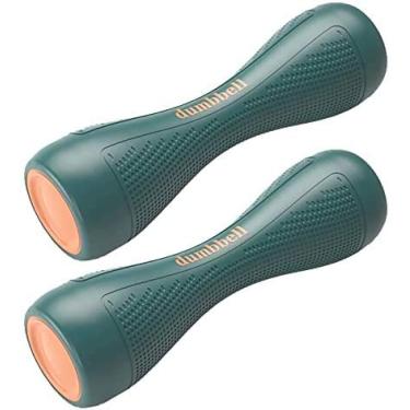 Imagem de Halteres ajustáveis para mulheres, conjunto de pesos de mão 1-1,5-2 kg para exercícios e fitness, casa, escritório, academia (verde)