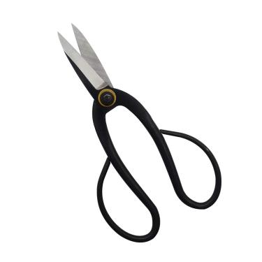 Imagem de AssemHome Tesoura Bonsai Sharp para jardinagem em ambientes fechados Tesoura de poda Springsteels preta 20 cm para acabamento manual de plantas de flores