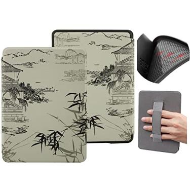 Imagem de Capa macia de 6 polegadas para Kindle Basic (apenas para 10ª geração de 2019, modelo J9G29R) com Auto Wake/Sleep, capa protetora à prova d'água com alça de mão
