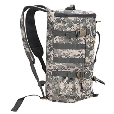 Imagem de mochila imperme¨¢vel,Saco de equipamento de pesca, mochila de equipamento de pesca, saco de pesca cil¨ªndrico, com suporte de vara para pesca ao ar livre para armazenamento e organiza??o de acess¨®