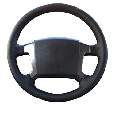 Imagem de MIVLA Cobertura de volante costurada à mão de couro, para Kia Sorento 2004 2005 2006 2007 2008 Acessórios interiores do carro